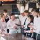 Restaurant,Manager,And,His,Staff,In,Terrace.,Interacting,To,Head